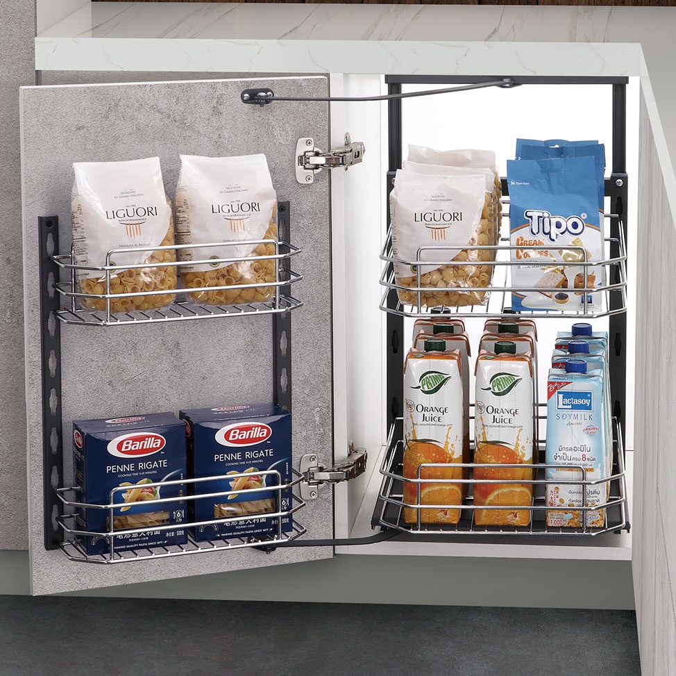 Soft Close Tandem Pantry Wire Basket Base